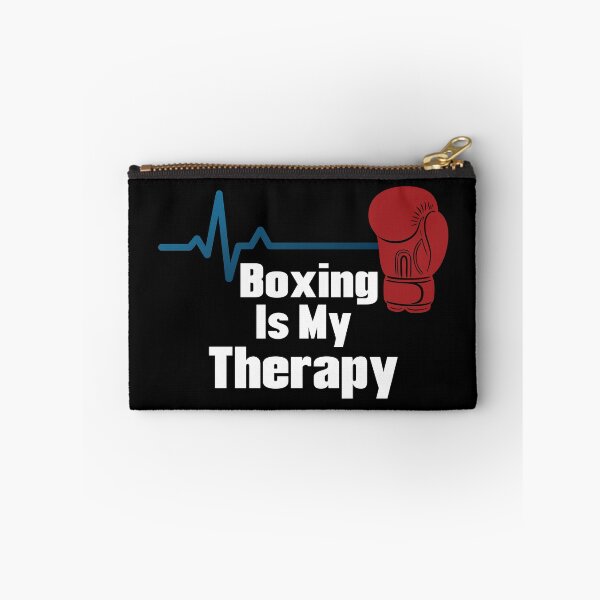 Item preview, Boxing Is My Therapy - Funny Boxer EKG Pulse Heartbeat Fighter Design designed and sold by OuSfian1.