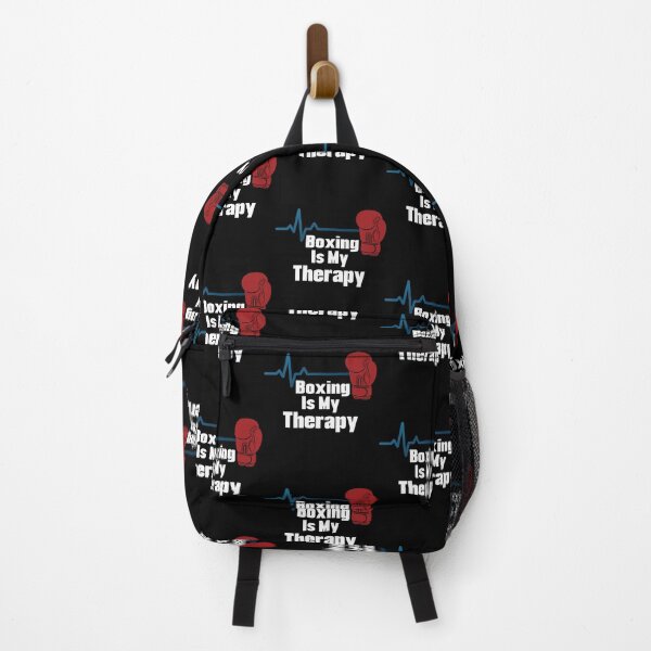 Item preview, Boxing Is My Therapy - Funny Boxer EKG Pulse Heartbeat Fighter Design designed and sold by OuSfian1.