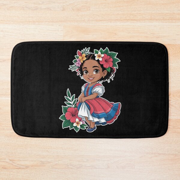 Item preview, Dominican Girl — Tropical Flower Crown Cartoon V16 designed and sold by DarylWelsh2024.