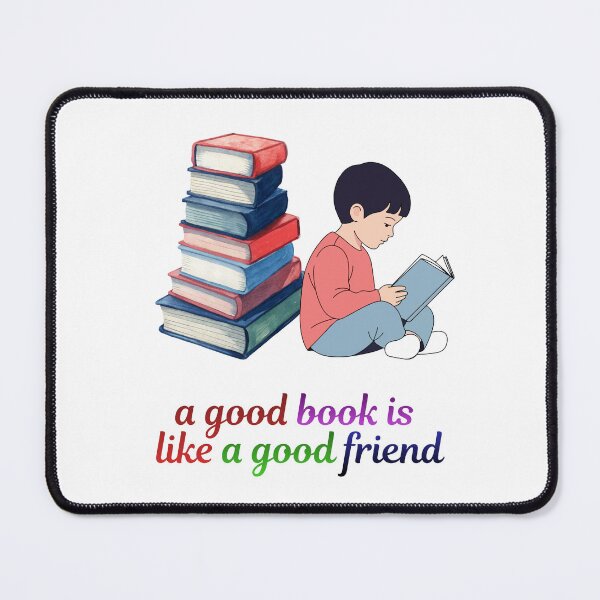 Item preview, A Good Book Is Like A Good Friend. designed and sold by Dinasshop.
