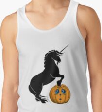 Camisetas de tirantes para hombre Halloween Unicorn Pumpkin