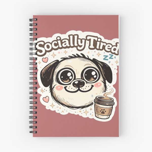 Item preview, Socially Tired Cute Dog Coffee Design | Introvert Humor Puppy | Funny Anti Social Aesthetic designed and sold by sumodesign.