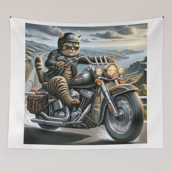 Item preview, Roaring Freedom: The Cool Cat Biker Adventure designed and sold by catontheroof.
