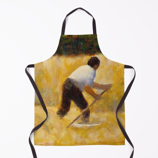 Item preview, The Mower by Georges Seurat: Neo Impressionist Rural Harvest Poster designed and sold by artofuniverse.
