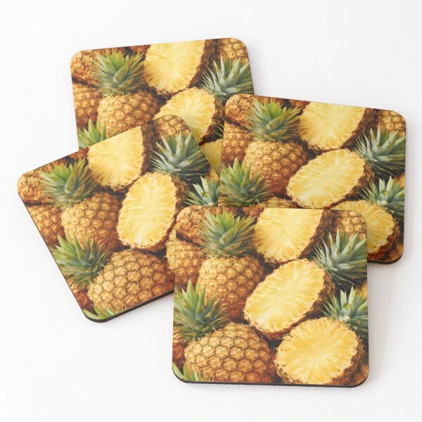 Item preview, Tropical Gold Pineapple Mosaic | Vibrant Exotic Fruit Pattern | Vertical Summer Food Art designed and sold by SergioMiklos.