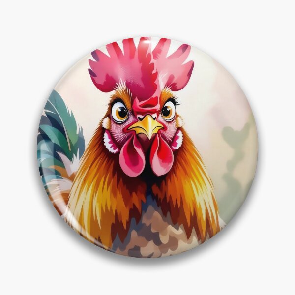 Item preview, Whimsical Watercolor Rooster in a Summer Field designed and sold by Serene Strokes Art.