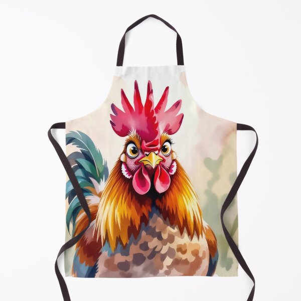Item preview, Whimsical Watercolor Rooster in a Summer Field designed and sold by Serene Strokes Art.