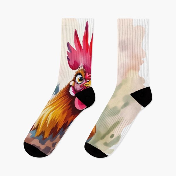 Item preview, Whimsical Watercolor Rooster in a Summer Field designed and sold by Serene Strokes Art.