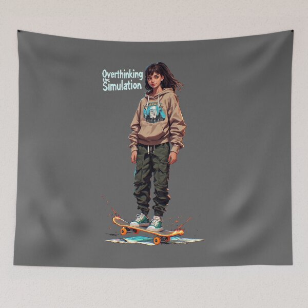 Item preview, SCHOOL OFFLINE | Overthinking | Cyber Rebel - Girl No.2 designed and sold by Shift-Bloom.