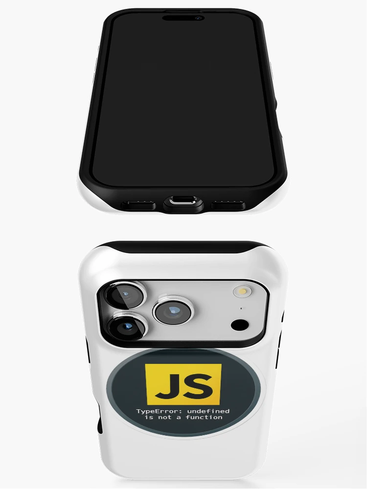 Thumbnail 3 of 4, iPhone Case, JavaScript TypeError Undefined Developer Humor designed and sold by eikulabs.