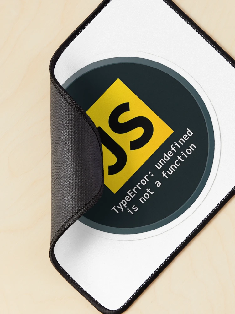 Thumbnail 2 von 5, Mauspad, JavaScript TypeError Undefinierter Entwickler-Humor designt und verkauft von eikulabs.