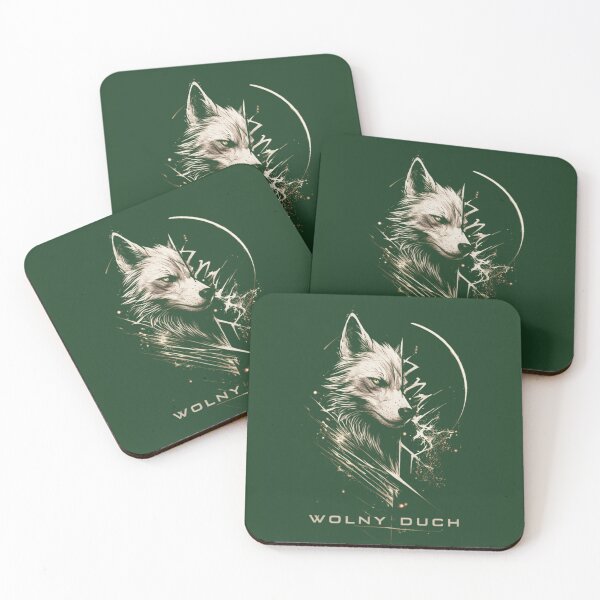 Item preview, Wolny Duch Wolf - Geometric Wolf Design, Polish "Free Spirit" Minimalist Animal Art. designed and sold by LunaPrintCo.