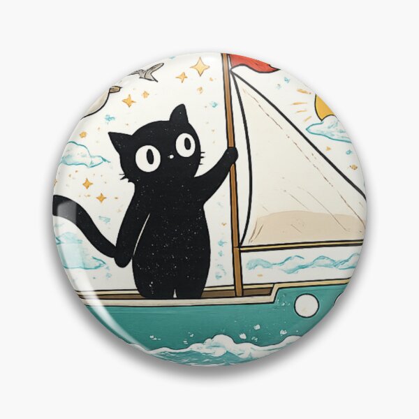 Item preview, Introverted But Adventurous Cat Sailing Design | Cute Introvert Travel Humor | Anti Social Explorer Aesthetic designed and sold by sumodesign.