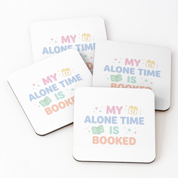 Item preview, My Alone Time Is Booked Funny Introvert Sticker designed and sold by CutePlix.