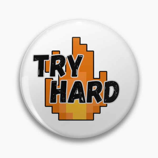 Item preview, Try Hard Gaming Sticker - Pixel Fire Logo designed and sold by NullShape.