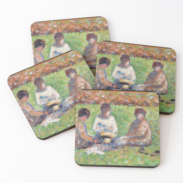 Item preview, The Picnic by Georges Seurat: Neo Impressionist Pointillist Garden Poster designed and sold by artofuniverse.