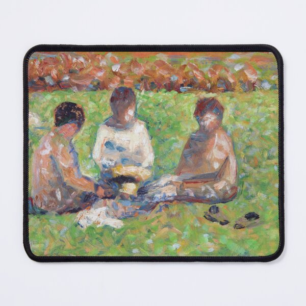 Item preview, The Picnic by Georges Seurat: Neo Impressionist Pointillist Garden Poster designed and sold by artofuniverse.