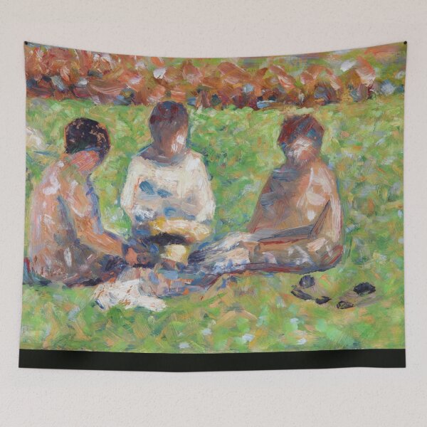 Item preview, The Picnic by Georges Seurat: Neo Impressionist Pointillist Garden Poster designed and sold by artofuniverse.