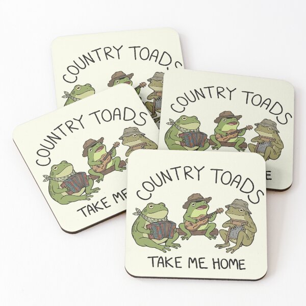 Item preview, Folk Frog Trio Country Toads Take Me Home designed and sold by Gkinoki.
