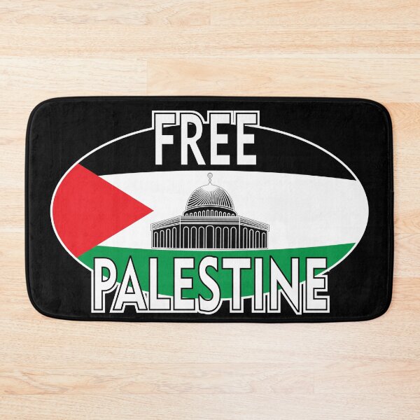 Item preview, AL AQSA Mosque Free Palestine Text and Flag designed and sold by BluedarkArt.