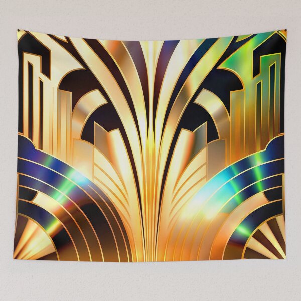 Item preview, GOLD GOLD - Art Deco - PATTERN designed and sold by CleverCulture.