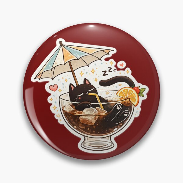 Item preview, Introvert Chill Cat Iced Coffee Design | Cute Lazy Cat Summer Aesthetic | Anti Social Relax Vibes designed and sold by sumodesign.