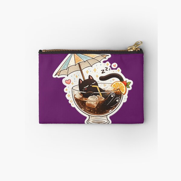 Item preview, Introvert Chill Cat Iced Coffee Design | Cute Lazy Cat Summer Aesthetic | Anti Social Relax Vibes designed and sold by sumodesign.