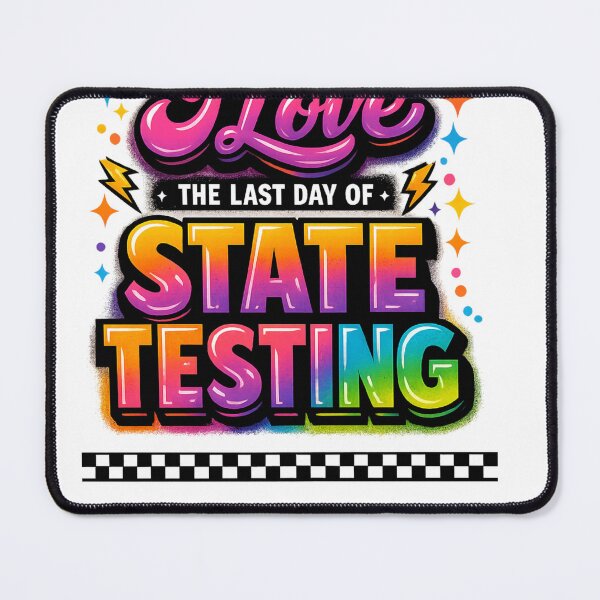 Item preview, Retro Test Day I Love the Last Day of State Testing Teacher, Teacher Testing Week Gift, End of Exams Graphic Tee designed and sold by Inkvado.
