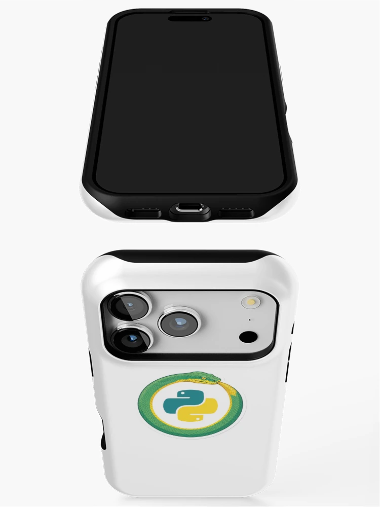 Thumbnail 3 of 4, iPhone Case, Python Snake Ouroboros Developer Sticker designed and sold by eikulabs.