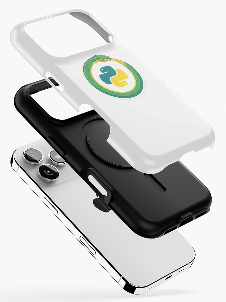 Thumbnail 2 of 4, iPhone Case, Python Snake Ouroboros Developer Sticker designed and sold by eikulabs.