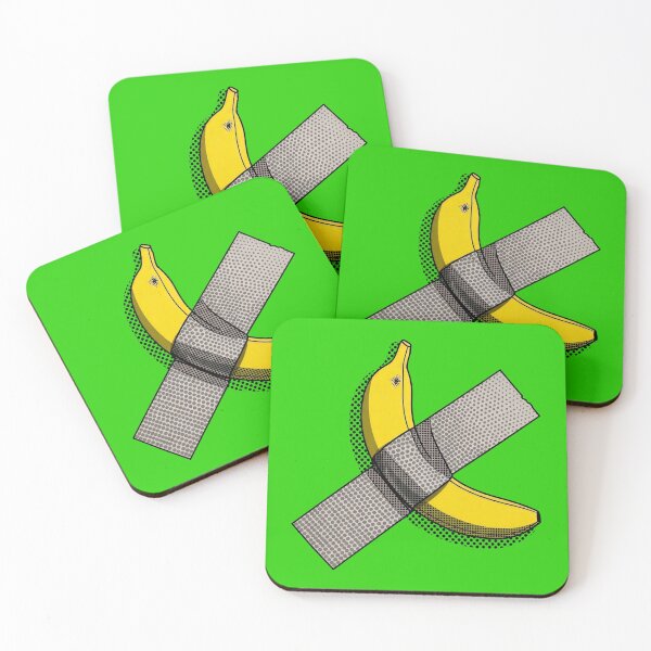 Item preview, Pop Art Banana and Duct Tape Graphic with Halftone Dots designed and sold by Terry Bain.