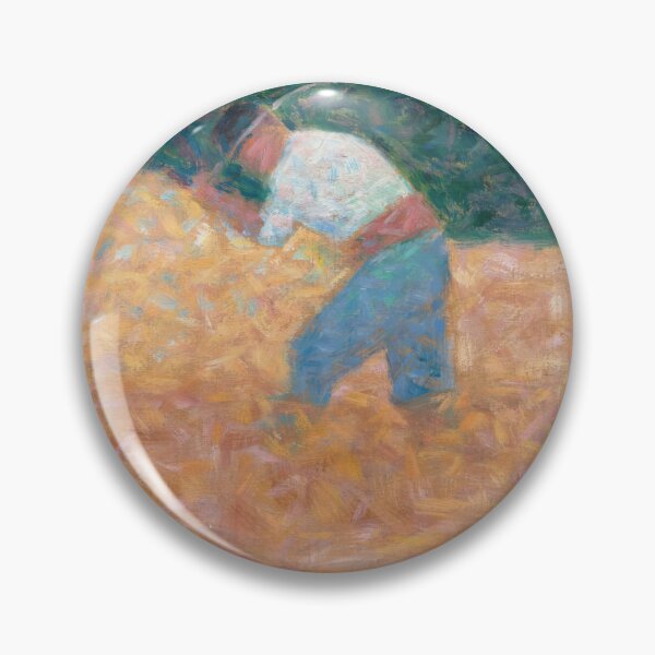 Item preview, The Stone Breaker by Georges Seurat: Neo Impressionist Rustic Wall Art Poster designed and sold by artofuniverse.
