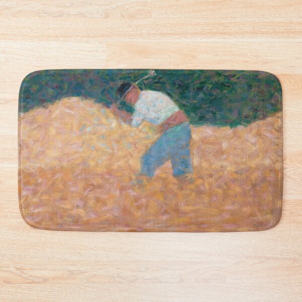 Item preview, The Stone Breaker by Georges Seurat: Neo Impressionist Rustic Wall Art Poster designed and sold by artofuniverse.