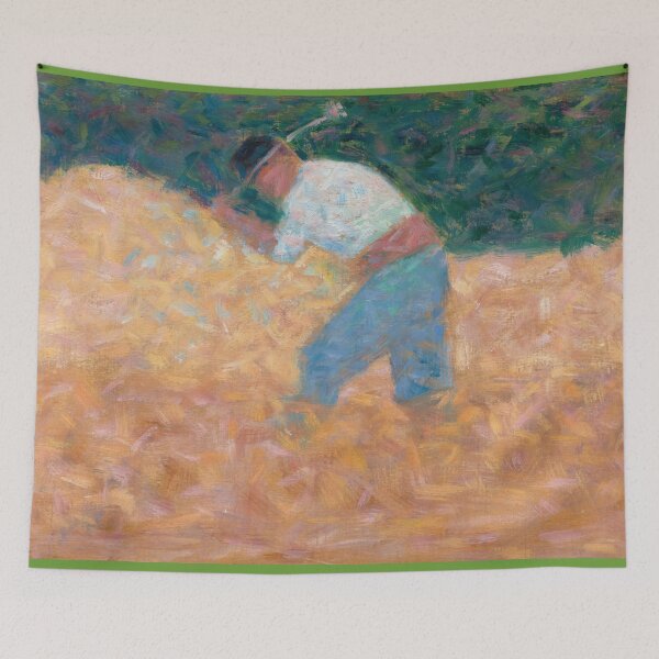 Item preview, The Stone Breaker by Georges Seurat: Neo Impressionist Rustic Wall Art Poster designed and sold by artofuniverse.