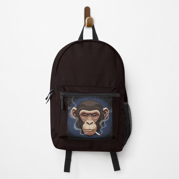 Item preview, Animated Monkey with Cigarette and Smoke Graphic – bold streetwear design for t-shirts and accessories designed and sold by Aniahck.
