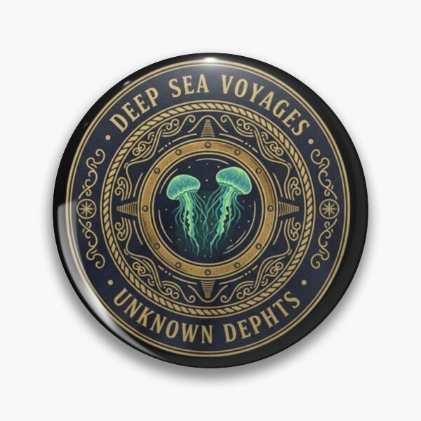 Item preview, Deep Sea Voyages – Cosmic Jellyfish Emblem designed and sold by Dogandesighn.
