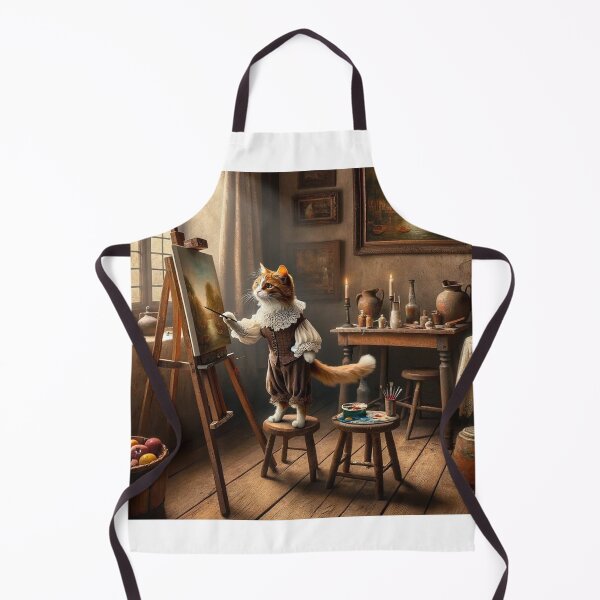 Item preview, Whiskered Artist: A Medieval Cat's Masterpiece designed and sold by catontheroof.