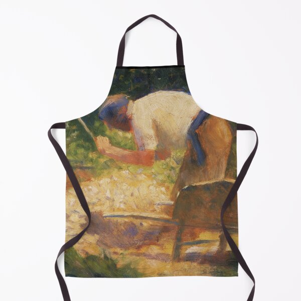 Item preview, The Stone Breaker by Georges Seurat: Neo Impressionist Rustic Wall Art designed and sold by artofuniverse.