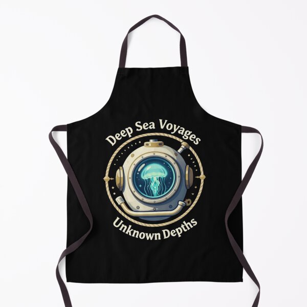 Item preview, Deep Sea Voyages – Nautical Jellyfish Emblem designed and sold by Dogandesighn.