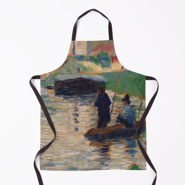 Item preview, View of the Seine by Georges Seurat: Neo Impressionist River Landscape Poster designed and sold by artofuniverse.