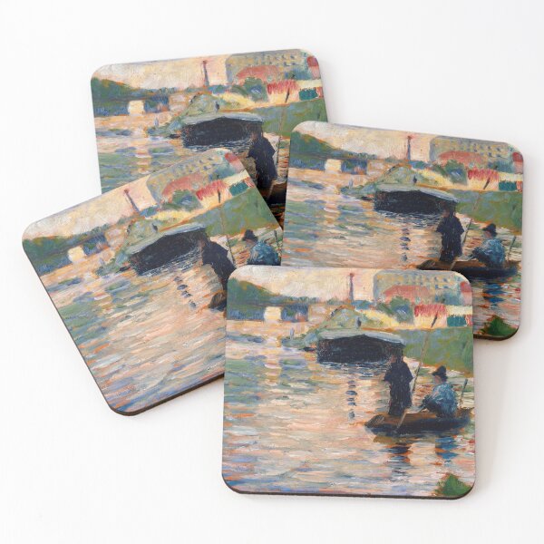 Item preview, View of the Seine by Georges Seurat: Neo Impressionist River Scene Poster designed and sold by artofuniverse.