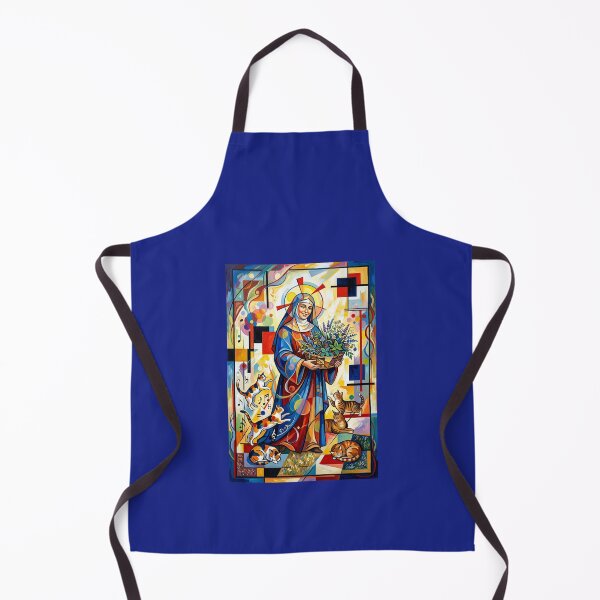 Item preview, Saint Gertrude of Nivelles with cats. designed and sold by Natalia-Vlad.