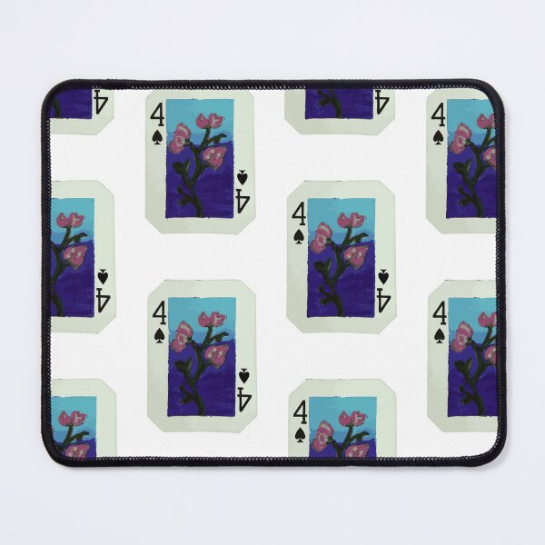 Item preview, Four of Spades Playing Card (April Birth Flower) designed and sold by meera-r.