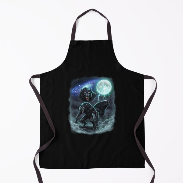 Item preview, Three Werewolves Howling Under A Glowing Full Moon designed and sold by EthosWear.