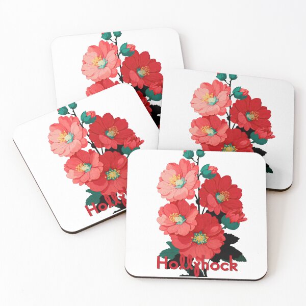 Item preview, Hollyhock Bloom – Botanical Charm designed and sold by ForeverPrintsOK.