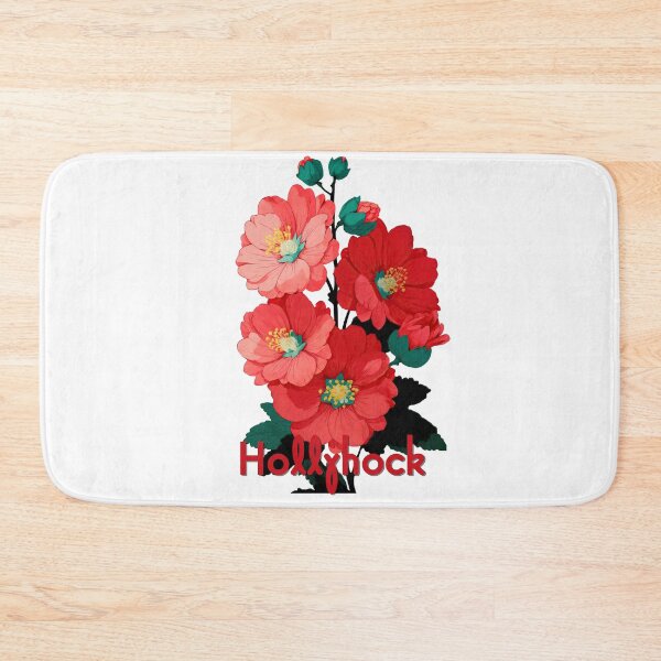 Item preview, Hollyhock Bloom – Botanical Charm designed and sold by ForeverPrintsOK.