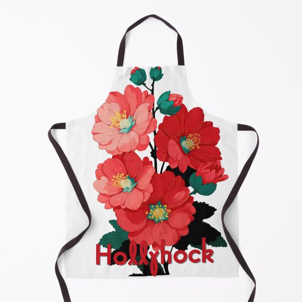 Item preview, Hollyhock Bloom – Botanical Charm designed and sold by ForeverPrintsOK.