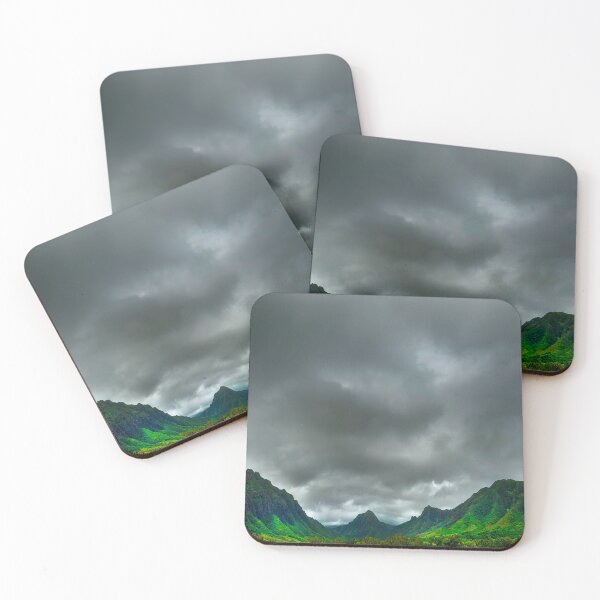 Item preview, Kualoa Ranch Storm — Ko'olau Mountains Hawaii Panoramic Photography designed and sold by Grantw90.