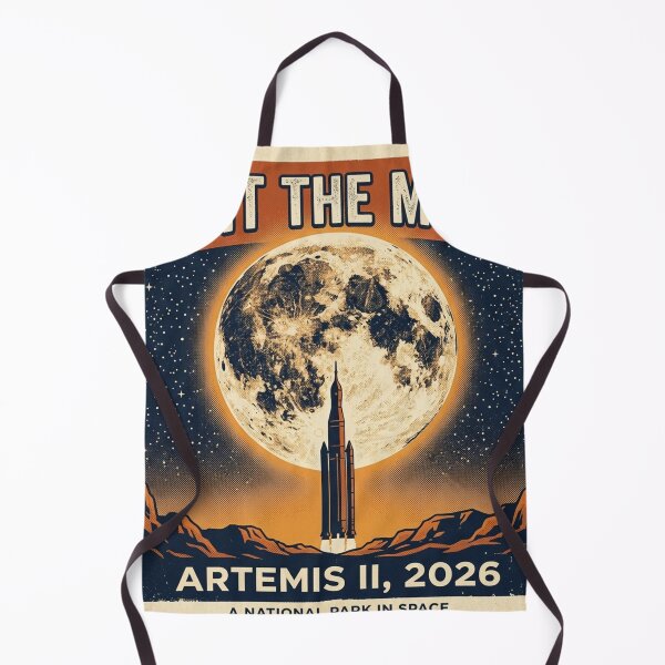 Item preview, Visit the Moon - Artemis II Retro NASA Travel Poster designed and sold by wilnickvisuals.