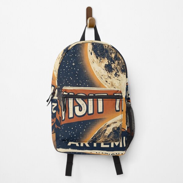 Item preview, Visit the Moon - Artemis II Retro NASA Travel Poster designed and sold by wilnickvisuals.